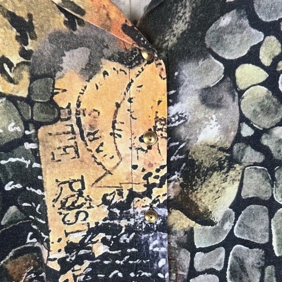 Simply Arts by Dolcezza Graphic Artistic Long Sleeve Tunic Blouse Size XXL - Picture 6 of 14